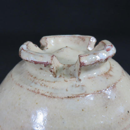 Ko-Hagi Iron Spot Chawan - Old-Style Hagi Ware Tea Bowl with Signed Box