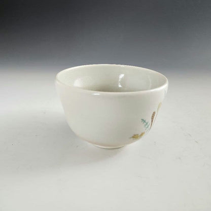 Kyoto Ninsei-style Chawan 'Haru no Michi' by Hashimoto Eihō, Wood Box