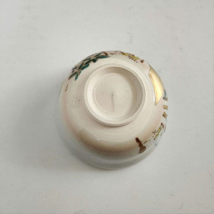 Kyoto Ninsei-style Chawan 'Haru no Michi' by Hashimoto Eihō, Wood Box