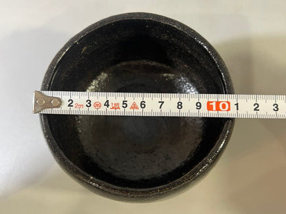 Kuraku Kuro Chawan "Shiki no Tomo" — Black Tea Bowl with Master's Inscription Box
