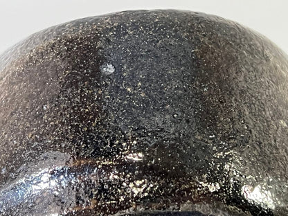 Kuraku Kuro Chawan "Shiki no Tomo" — Black Tea Bowl with Master's Inscription Box