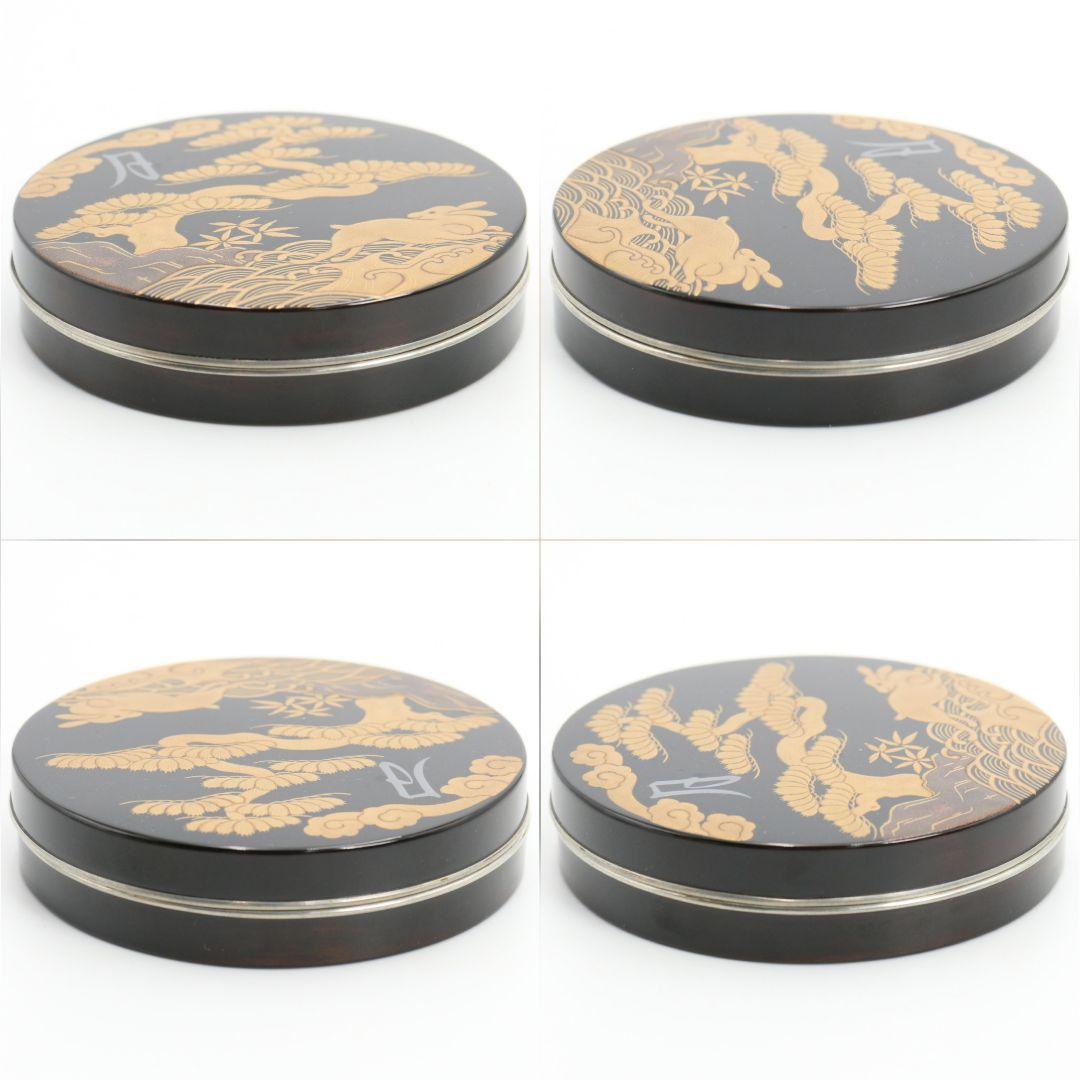 Moon Rabbit Maki-e Kogo Incense Container – Gold Nashiji – Horiuchi Sokan – Suzuki Konyu – Japan