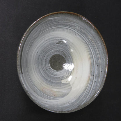 Nakazato Takashi Karatsu Hakeme Tea Bowl — Ryuta-gama Chawan with Tomobako