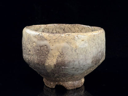 Hagi Chawan by Yoshida Hagien, Gyokuryūzan Kiln — Onihagi, Gohonde, Signed