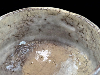 Hagi Chawan by Yoshida Hagien, Gyokuryūzan Kiln — Onihagi, Gohonde, Signed