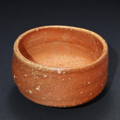 Ueda Juho Shigaraki Ware Matcha Bowl Hand-Thrown Red Clay Feldspar Tomobako