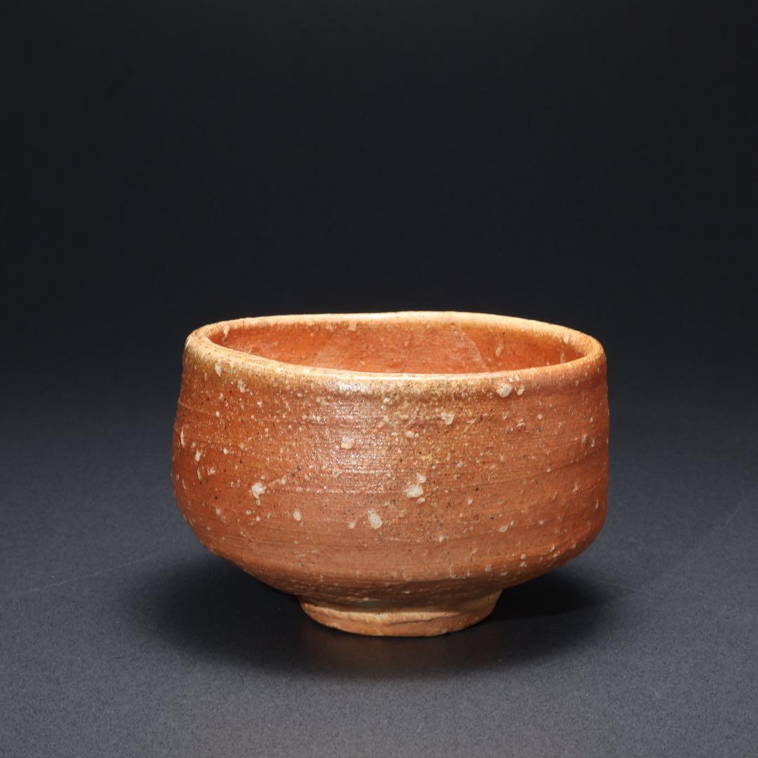 Ueda Juho Shigaraki Ware Matcha Bowl Hand-Thrown Red Clay Feldspar Tomobako