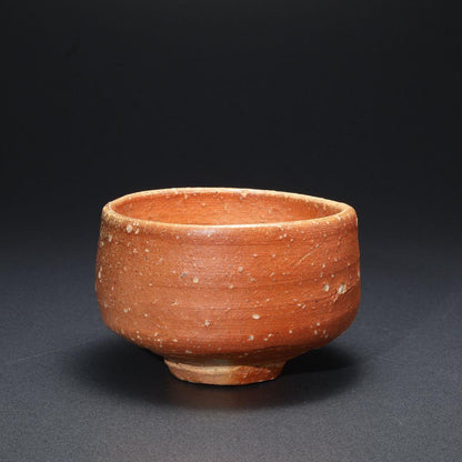 Ueda Juho Shigaraki Ware Matcha Bowl Hand-Thrown Red Clay Feldspar Tomobako