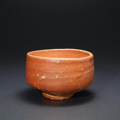 Ueda Juho Shigaraki Ware Matcha Bowl Hand-Thrown Red Clay Feldspar Tomobako