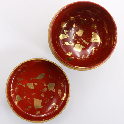 Mebari Yanagi Maki-e O-Natsume by Takeuchi Kosai - Willow Gold Lacquer Tea Caddy