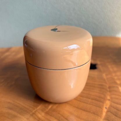 Kingfisher Maki-e Lacquer Tea Caddy by Nakatake Shoho — White Natsume with Signed Box