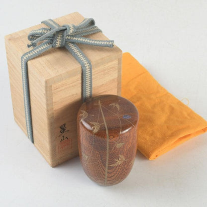 Sparrow Natsume by Nakabayashi Seizan – Japanese Tea Caddy – Inaho Makie – Japan