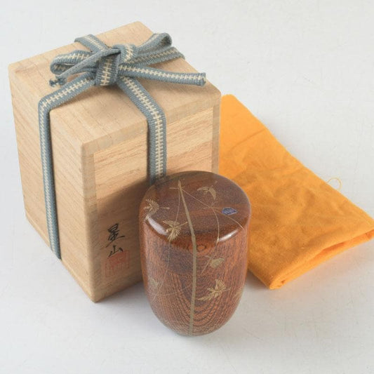 Sparrow Natsume by Nakabayashi Seizan – Japanese Tea Caddy – Inaho Makie – Japan