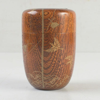Sparrow Natsume by Nakabayashi Seizan – Japanese Tea Caddy – Inaho Makie – Japan