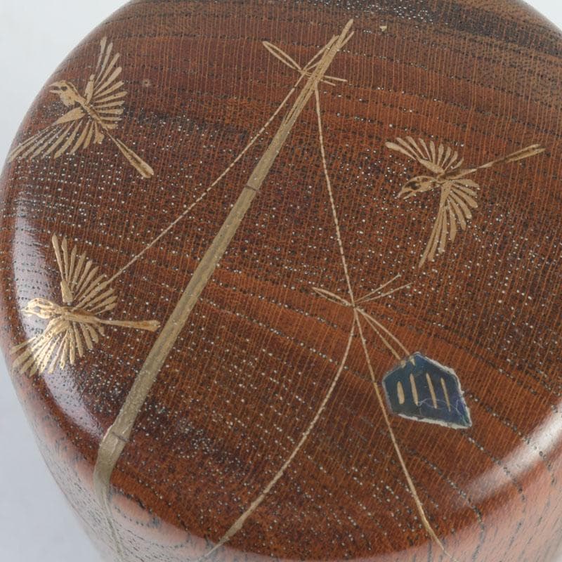 Sparrow Natsume by Nakabayashi Seizan – Japanese Tea Caddy – Inaho Makie – Japan