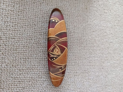 Wajima Lacquer Barrette – Handcrafted Hair Jewelry – Japan Art Lacquer