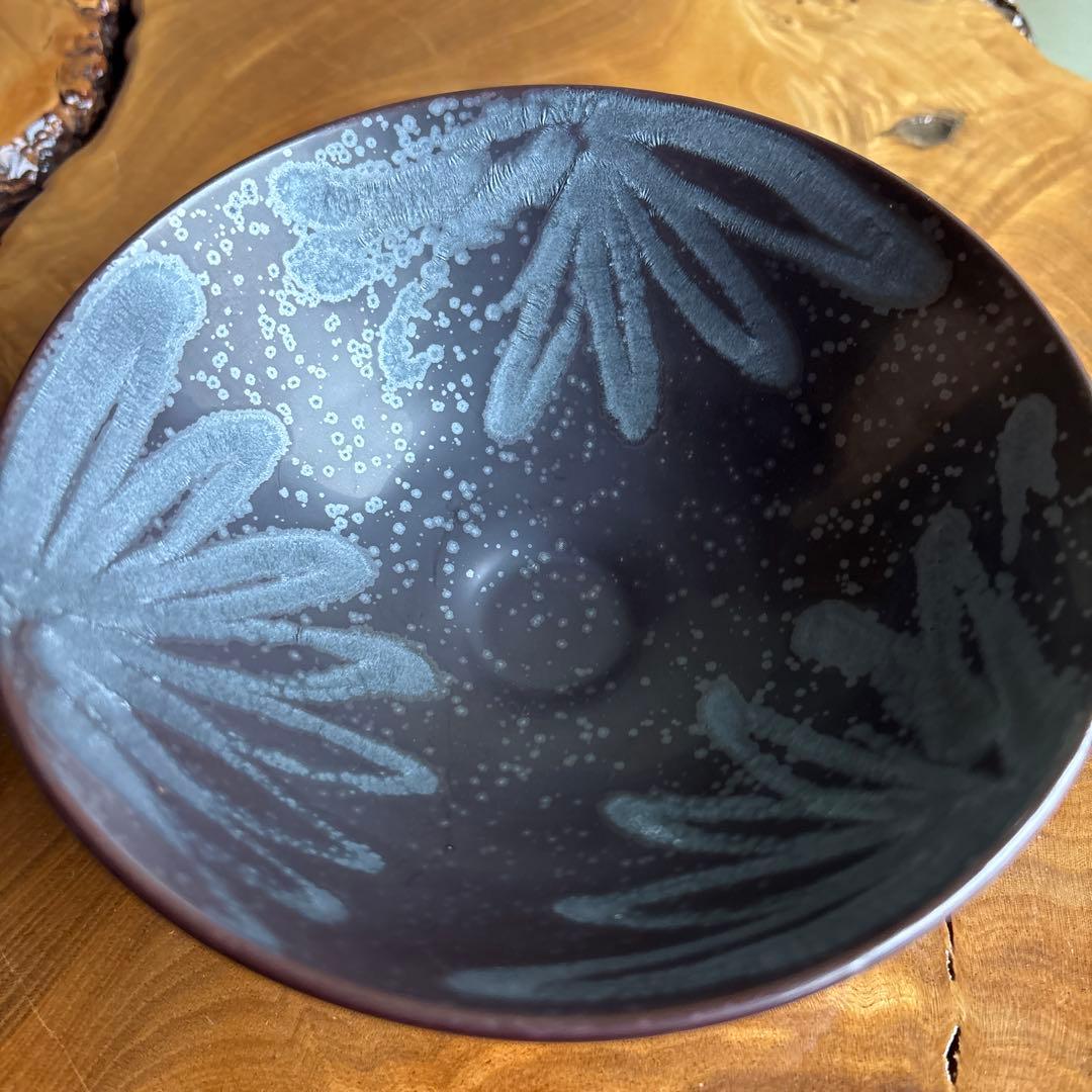 Etsuzan Kiln Arita Ware Hira-Chawan — Crystalline Tenmoku Glaze Tea Bowl with Tomobako