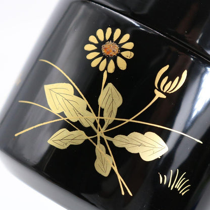 Set of 4 Seasonal Natsume by Nakamura Kosai — Shiki Natsume Maki-e Tea Caddies, Tomobako