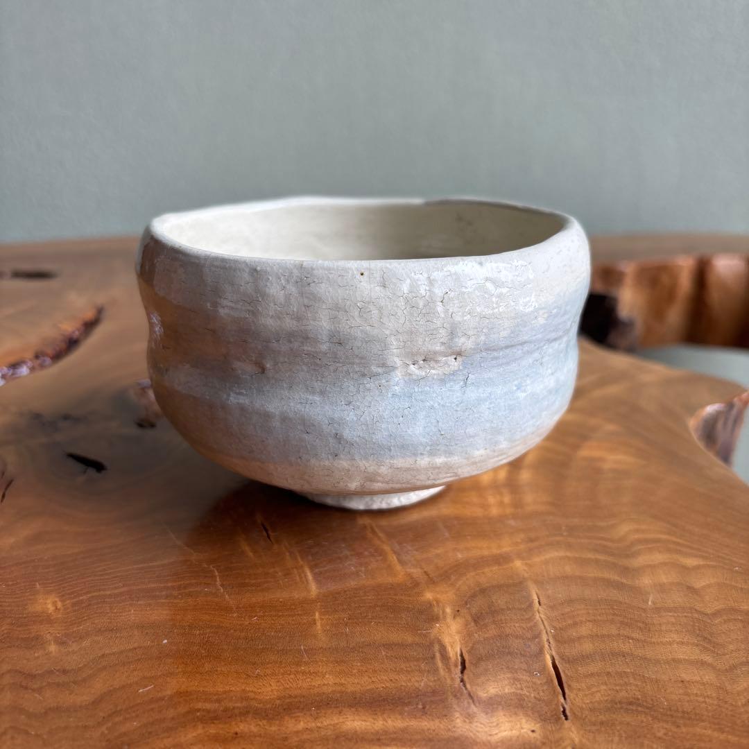 Raku Chawan with Hagi (Bush Clover) by Ito Keiraku — Painted Autumn Tea Bowl, Iro-e Design