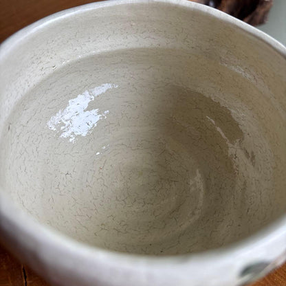 Raku Chawan with Hagi (Bush Clover) by Ito Keiraku — Painted Autumn Tea Bowl, Iro-e Design