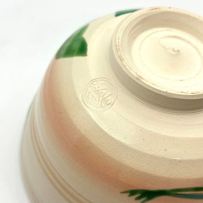 Ninsei-Style Crane Chawan by Sakuradani Kiln, Kyoto Ware