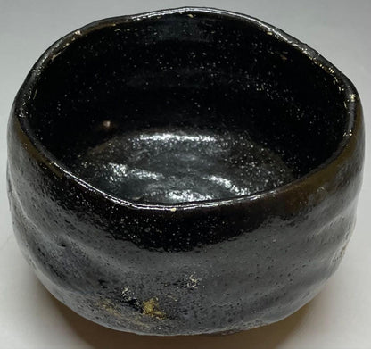 Koetsu-utsushi Black Raku Tea Bowl 'Daifuku' by Kichiemon - Yabunouchi Togetsusai Box