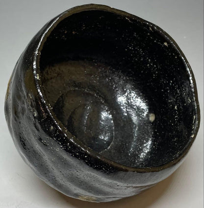 Koetsu-utsushi Black Raku Tea Bowl 'Daifuku' by Kichiemon - Yabunouchi Togetsusai Box