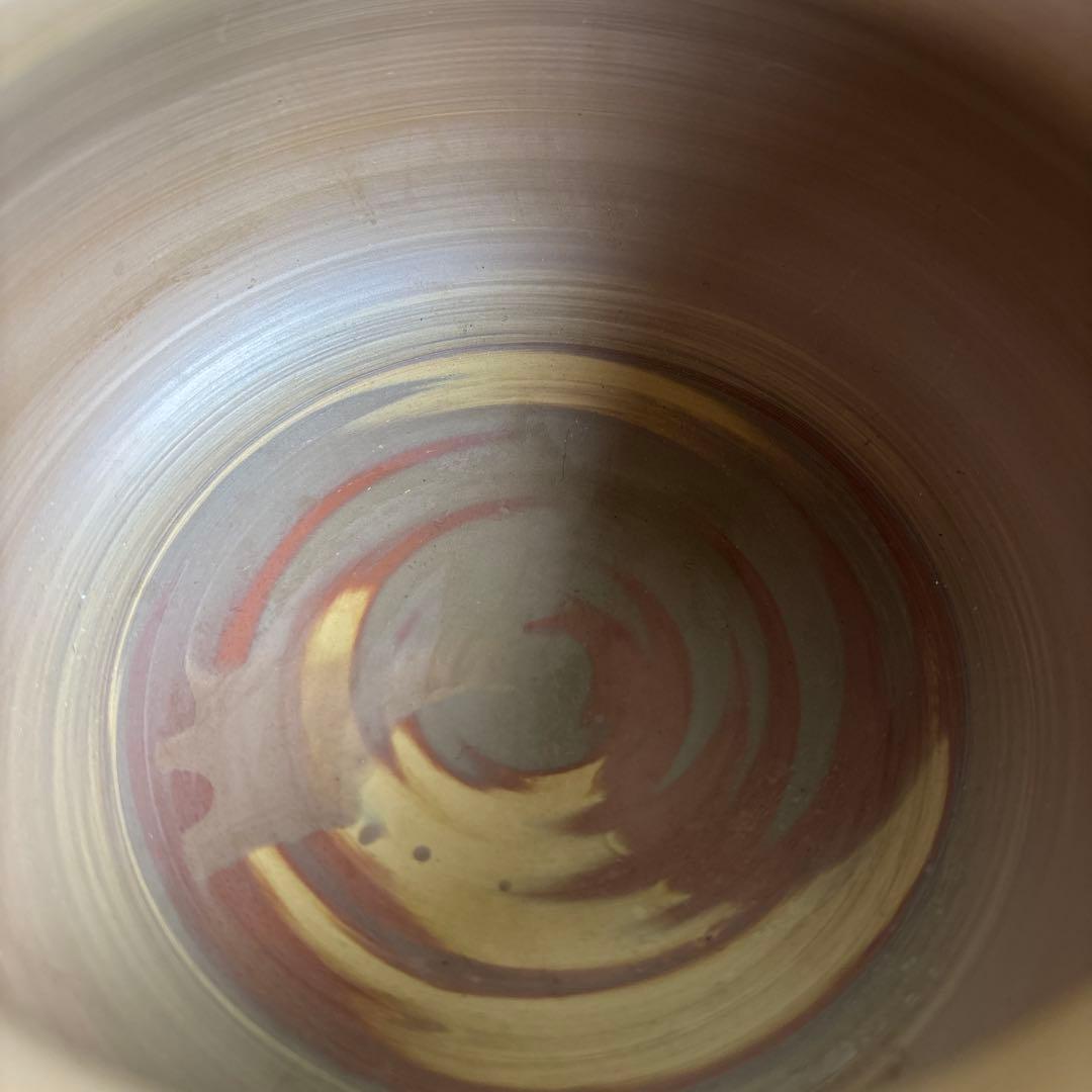 Tokoname Kensui Waste Water Bowl by Yūhō — Nerikomi Striped Clay, Tea Ceremony