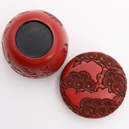 Minohara Koichi Murakami Tsuishu Carved Pine Natsume With Tomobako