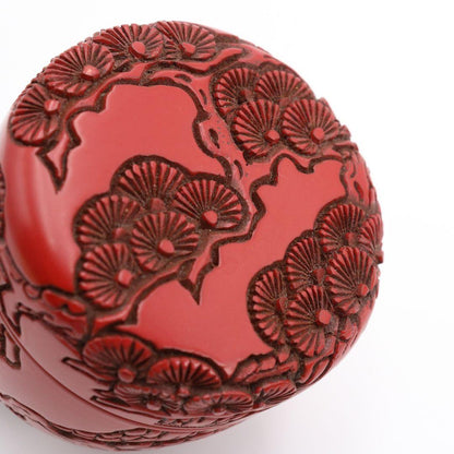 Minohara Koichi Murakami Tsuishu Carved Pine Natsume With Tomobako