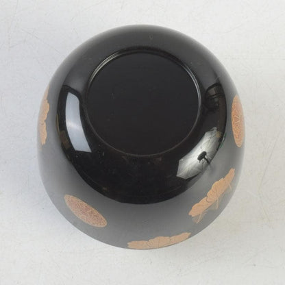 Wajima Lacquer Natsume — Kiku-Kiri Maki-e by Sōhō Mokushiro | Japanese Tea Ceremony
