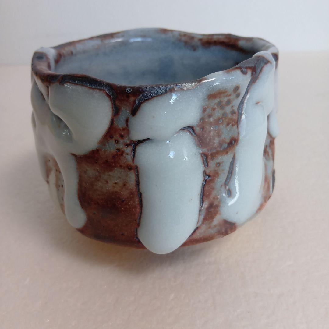 Oni-Shino Tea Bowl by Hasegawa Yoshiaki — Mino Chawan with Tomobako