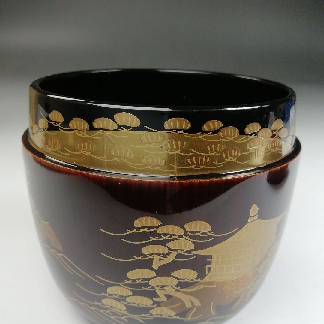 Sankei Three Views Maki-e Natsume by Minowa Ikko - Hounsai Design Lacquer Tea Caddy