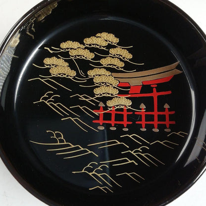 Sankei Three Views Maki-e Natsume by Minowa Ikko - Hounsai Design Lacquer Tea Caddy