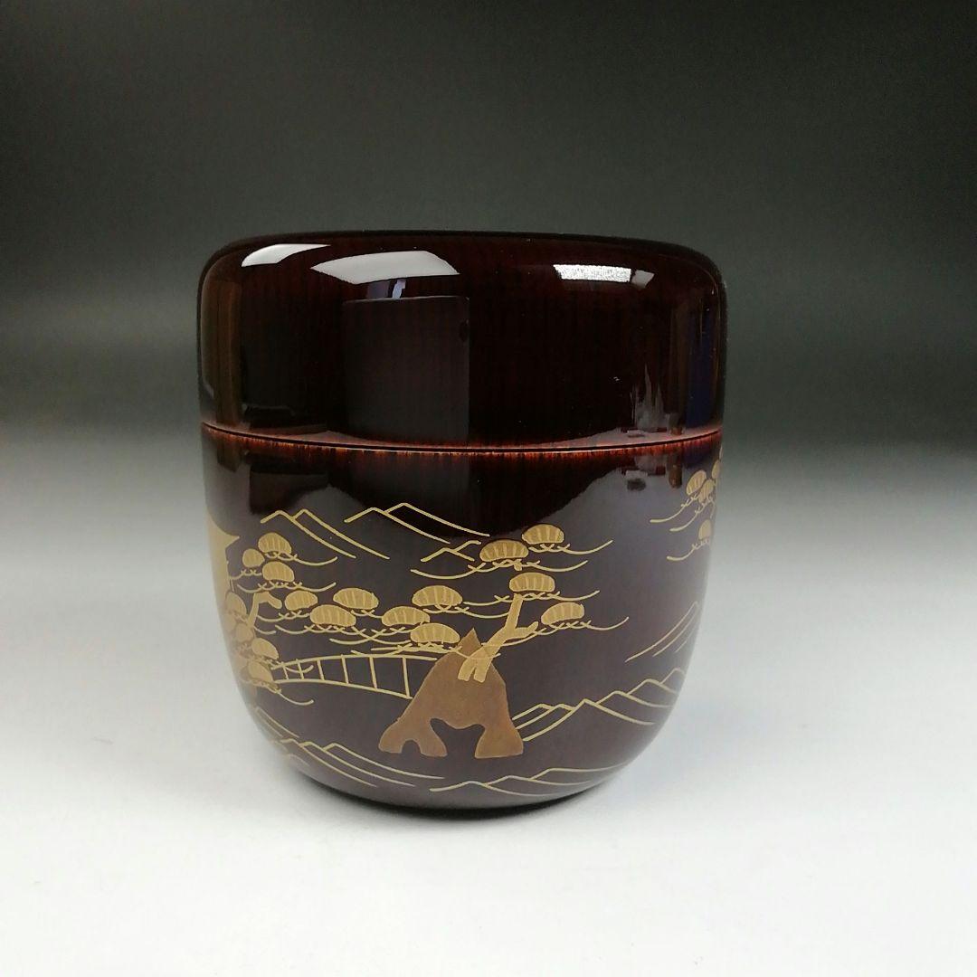 Sankei Three Views Maki-e Natsume by Minowa Ikko - Hounsai Design Lacquer Tea Caddy