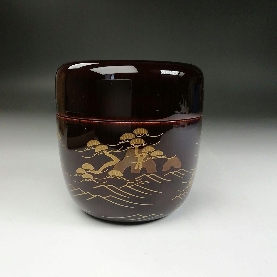 Sankei Three Views Maki-e Natsume by Minowa Ikko - Hounsai Design Lacquer Tea Caddy