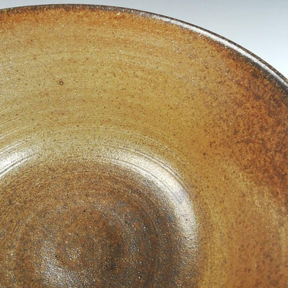 Kinjo Ware Natural Ash Glaze Tea Bowl by Komaru Kentaro - Arako Kiln Nagoya