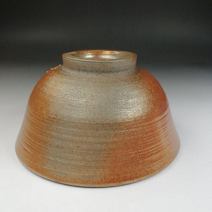 Kinjo Ware Natural Ash Glaze Tea Bowl by Komaru Kentaro - Arako Kiln Nagoya