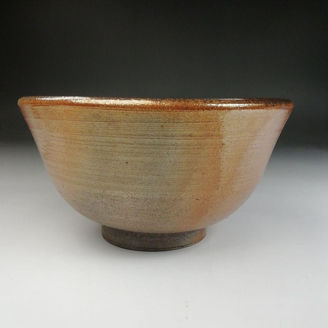 Kinjo Ware Natural Ash Glaze Tea Bowl by Komaru Kentaro - Arako Kiln Nagoya