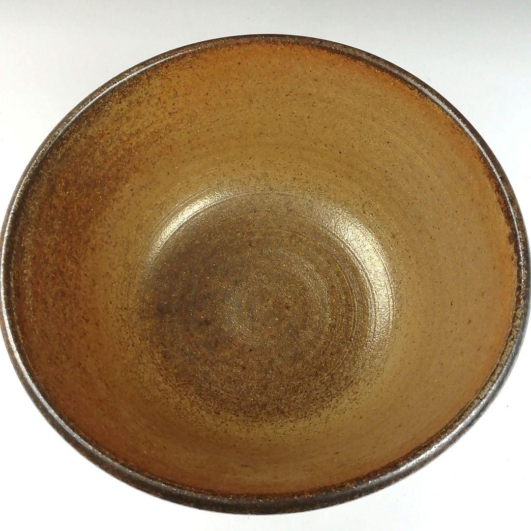 Kinjo Ware Natural Ash Glaze Tea Bowl by Komaru Kentaro - Arako Kiln Nagoya