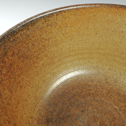 Kinjo Ware Natural Ash Glaze Tea Bowl by Komaru Kentaro - Arako Kiln Nagoya