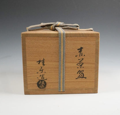 Ito Keiraku Aka-Raku Chawan, Kenniji Abbot Takeda Ekishu Inscription