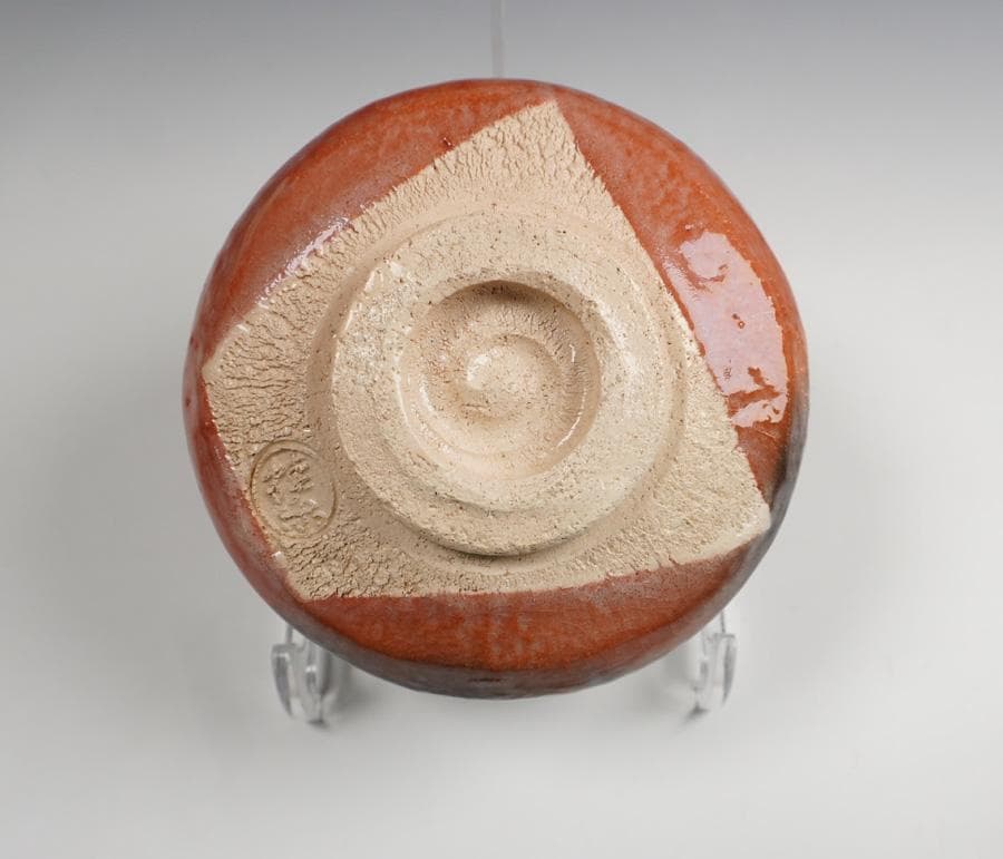 Ito Keiraku Aka-Raku Chawan, Kenniji Abbot Takeda Ekishu Inscription