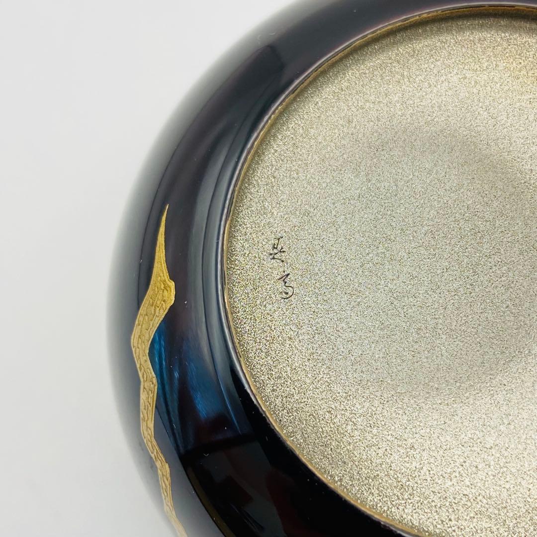 Maehata Shunsai — Hira-natsume Karamatsu Maki-e Tea Caddy, Silver Interior, Double Box