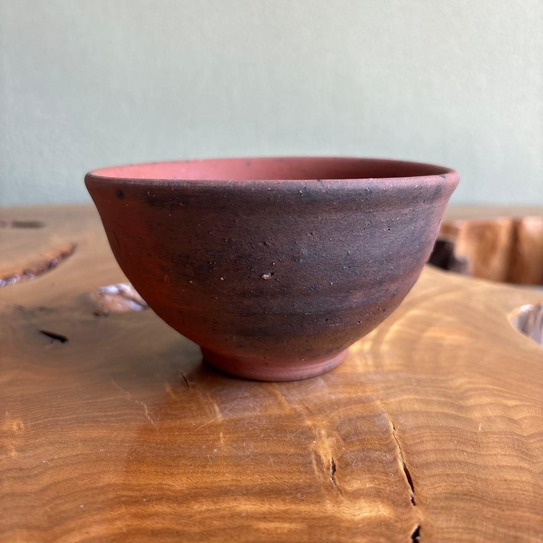 Nanban Chawan by Isaku — Unglazed Yakishime Matcha Bowl, Kagoshima Izaku Kiln, Tomobako
