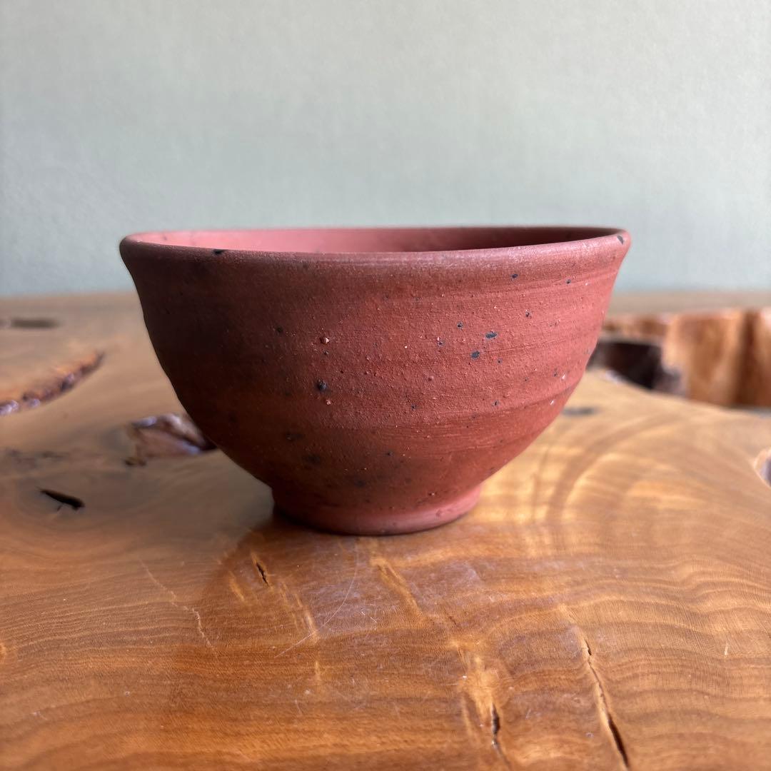 Nanban Chawan by Isaku — Unglazed Yakishime Matcha Bowl, Kagoshima Izaku Kiln, Tomobako