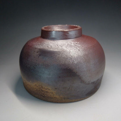 Bizen Ware Chawan Tea Bowl with Goma Hidasuki Natural Fire Markings