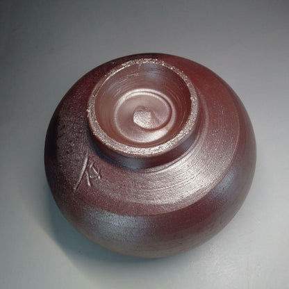 Bizen Ware Chawan Tea Bowl with Goma Hidasuki Natural Fire Markings