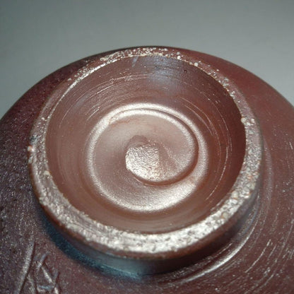 Bizen Ware Chawan Tea Bowl with Goma Hidasuki Natural Fire Markings