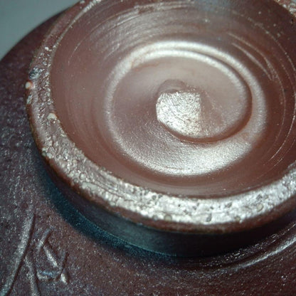 Bizen Ware Chawan Tea Bowl with Goma Hidasuki Natural Fire Markings